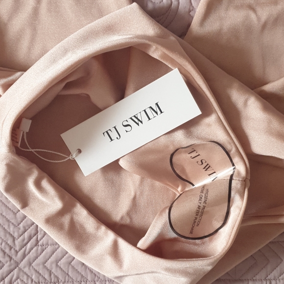 Pale pink halter one piece from TJ swim - Picture 3 of 6